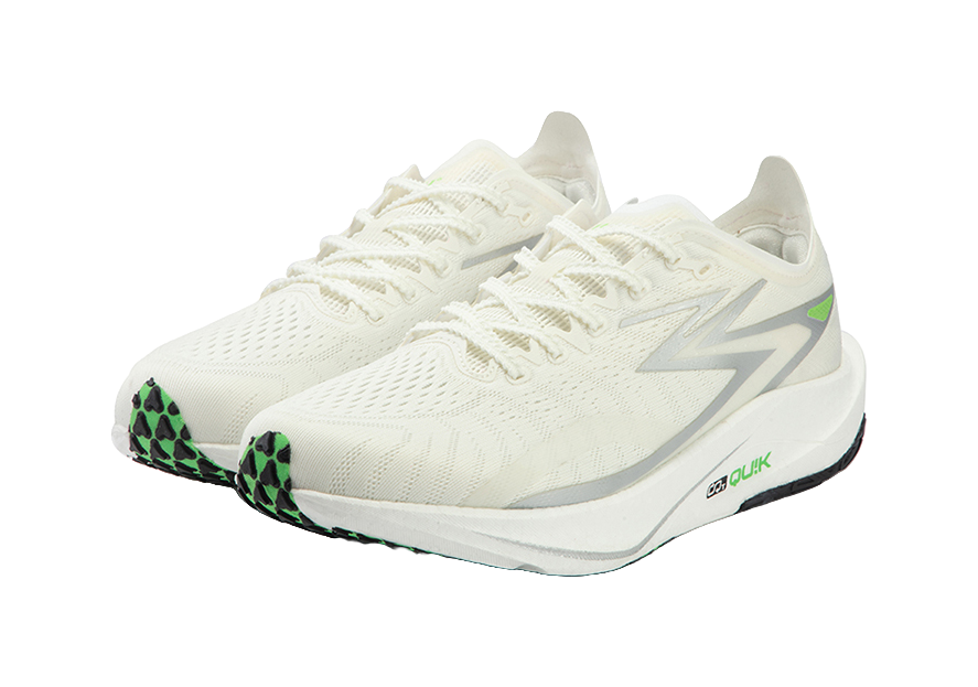 361° Speed Team Shock Absorbers Slip Resistant Abrasion Resistant Breathable Low top Running Shoes Men's Silver White 