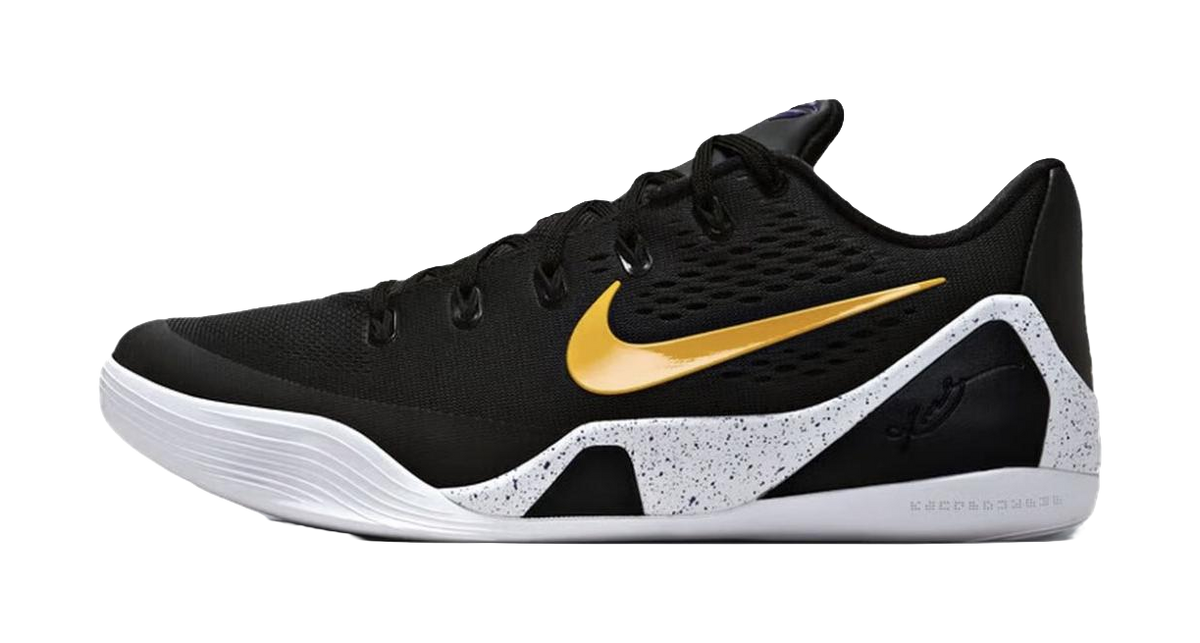 Nike Kobe 9 Em Low Protro Tb Black University Gold  VJSNEAKER