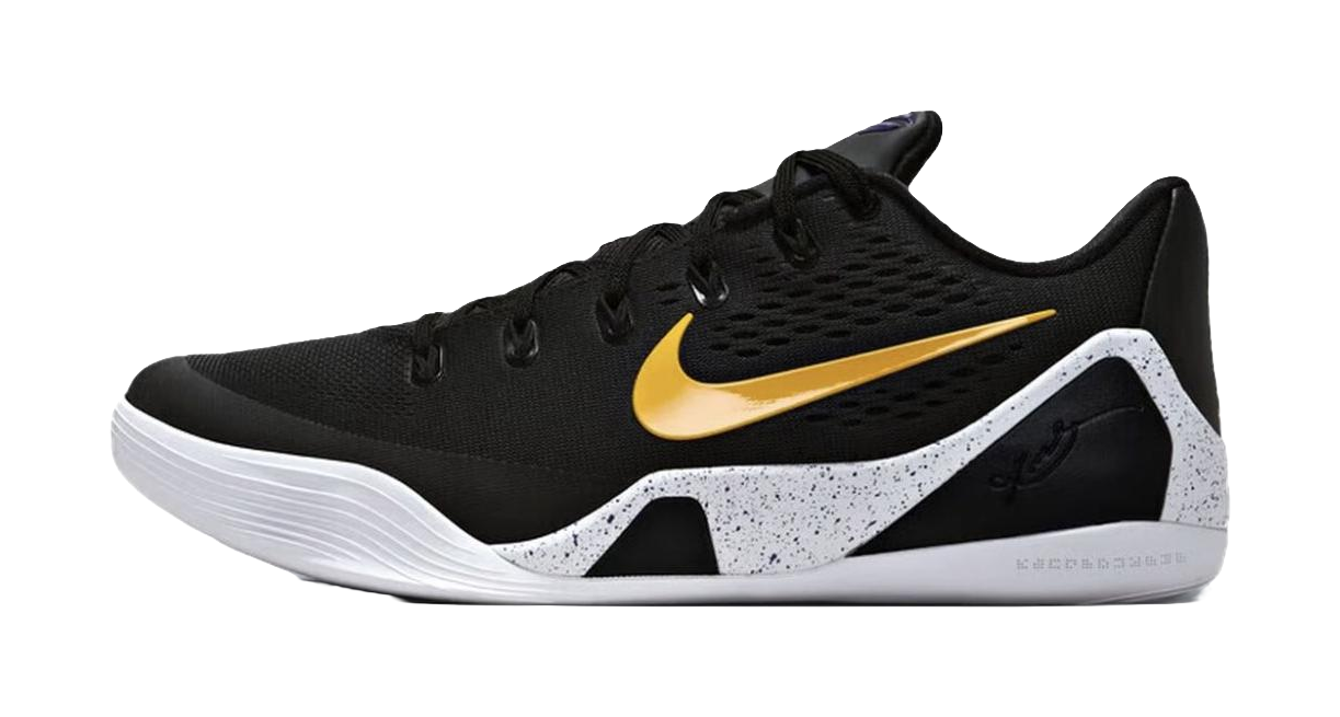 Nike Kobe 9 Em Low Protro Tb Black University Gold  VJSNEAKER