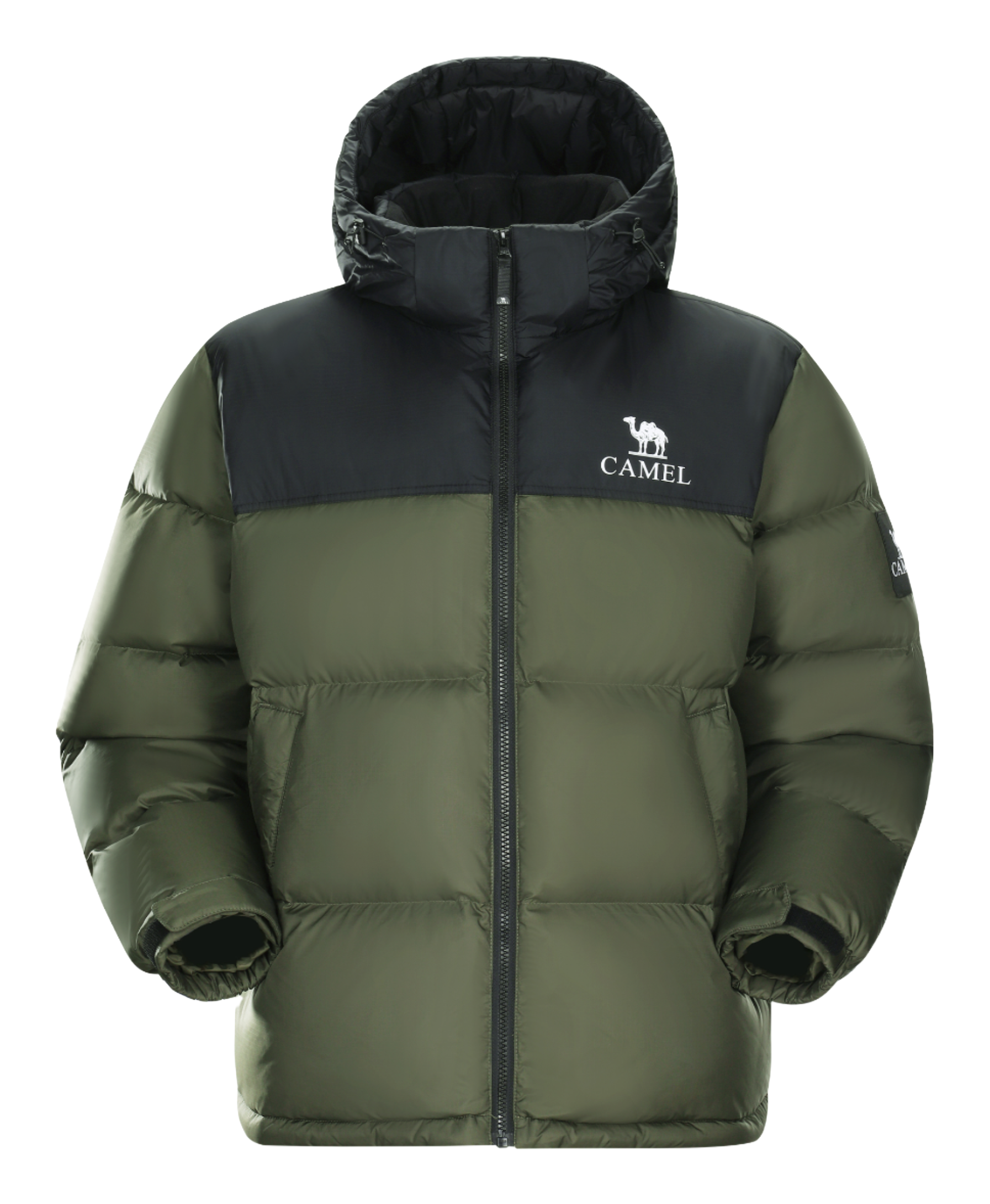 CAMEL Warm Fleece Collection Down Jacket Unisex  vjsneaker.com