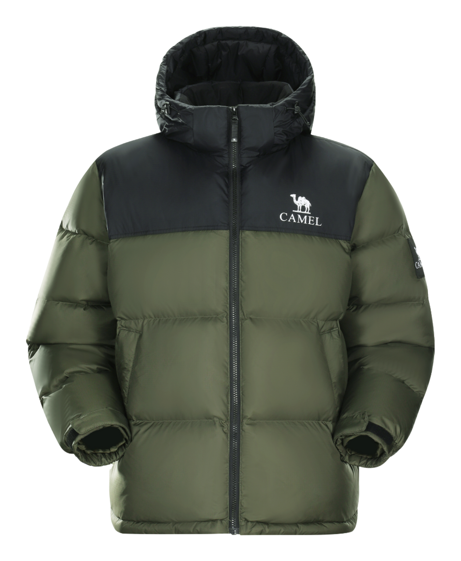 CAMEL Warm Fleece Collection Down Jacket Unisex  vjsneaker.com