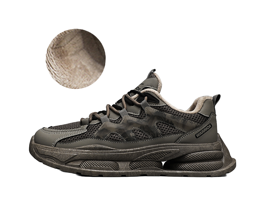 WARRIOR Chunky Sneakers Unisex Low top Gray 