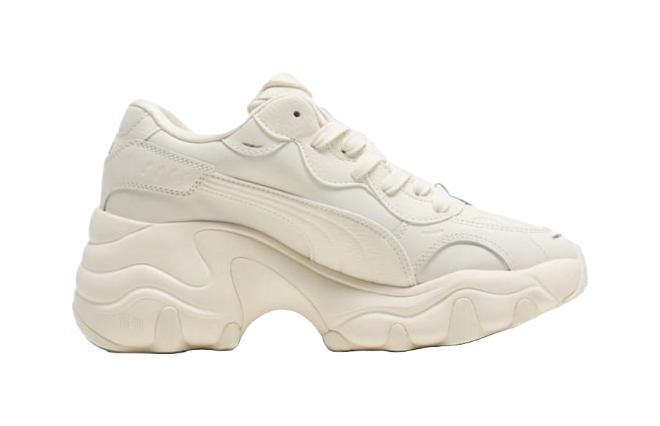 PUMA Pulsar Wedge Low Top Casual Shoes Womens Ecru  vjsneaker.com