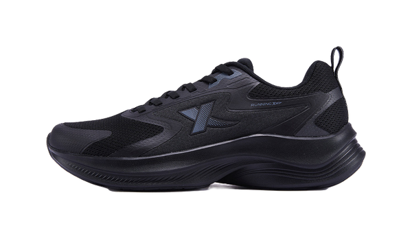 XTEP Hydrogen Wind Technology Cushioned Slip Resistant Abrasion Resistant Breathable Low Top Running Shoes Men's Black 