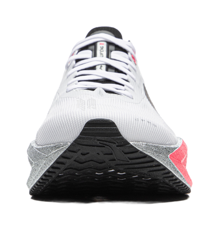 Li-Ning racing running shoe, outsole view with black tread and red side block