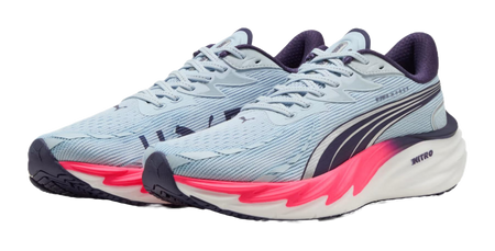 Hyrox x PUMA Velocity NITRO 4 Comfortable Abrasion Resistant Breathable Support Rebound Running Shoes Mens Blue Pink  vjsneaker.com