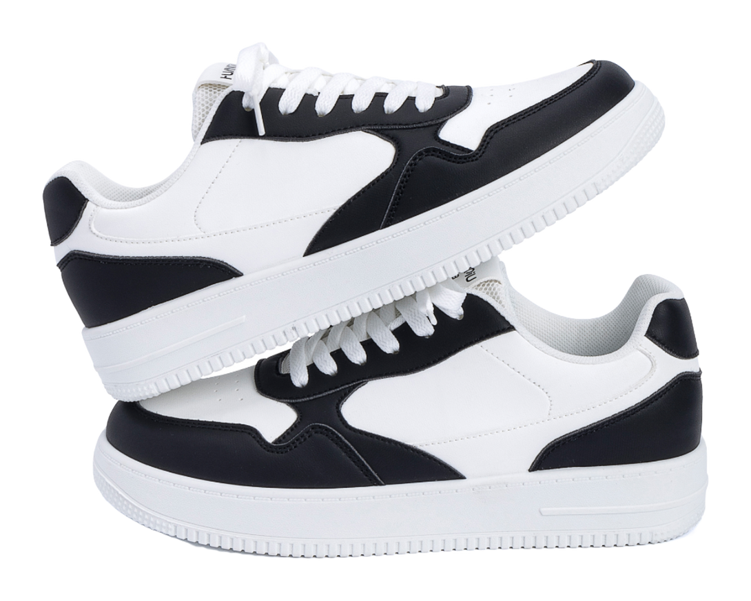 HUANQIU Coverage Slip Resistant Lightweight Height Increasing Low top Skateboard Shoes Men's White 