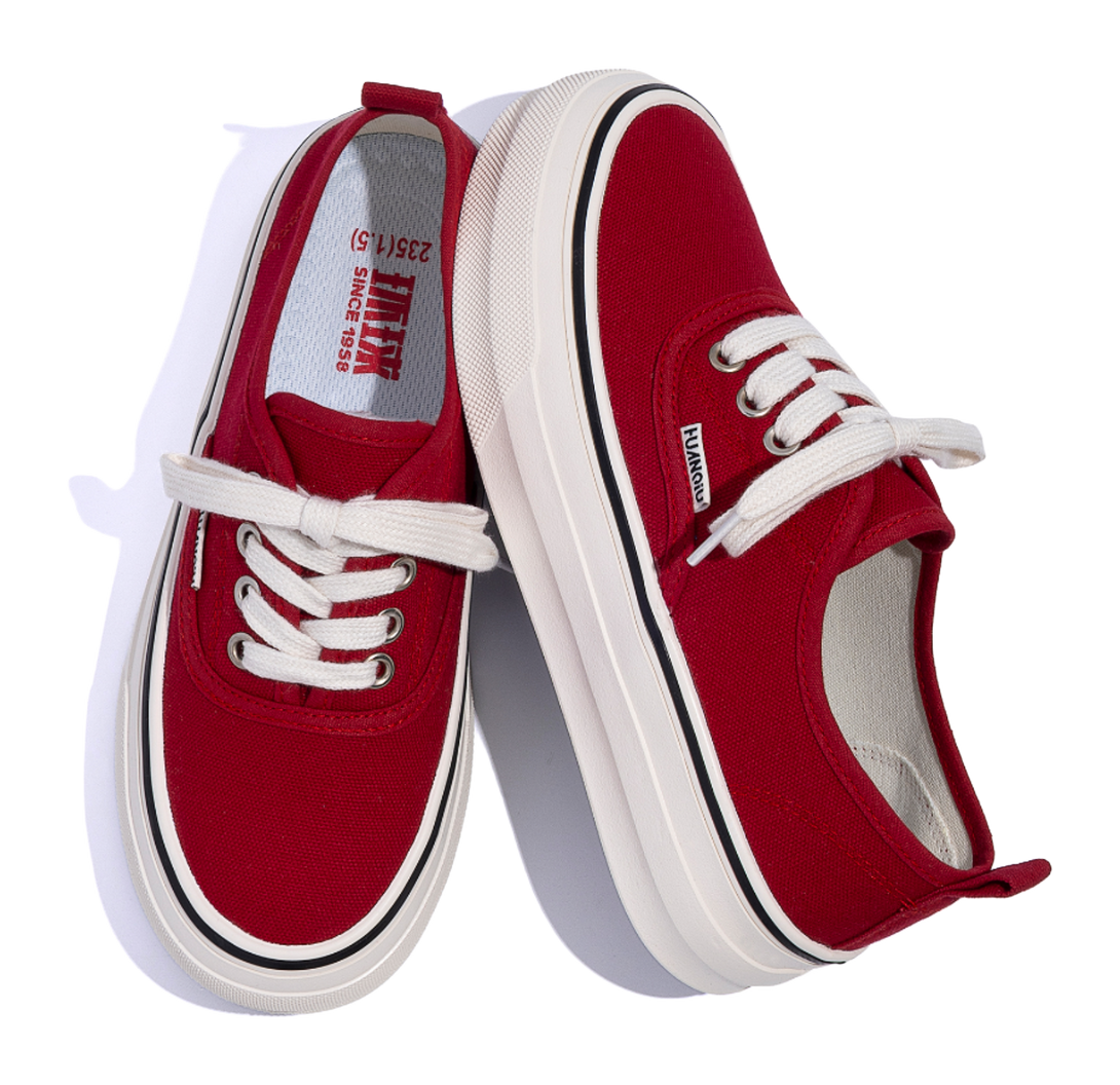 HUANQIU Lightweight Balance Low Top Canvas Shoes Women's 