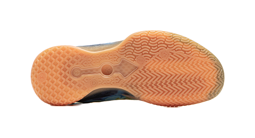 LiNing Knife 5 Slip Resistant Coverage Lightweight Rebound Performance Basketball Shoes Mens Orange Blue  VJSNEAKER