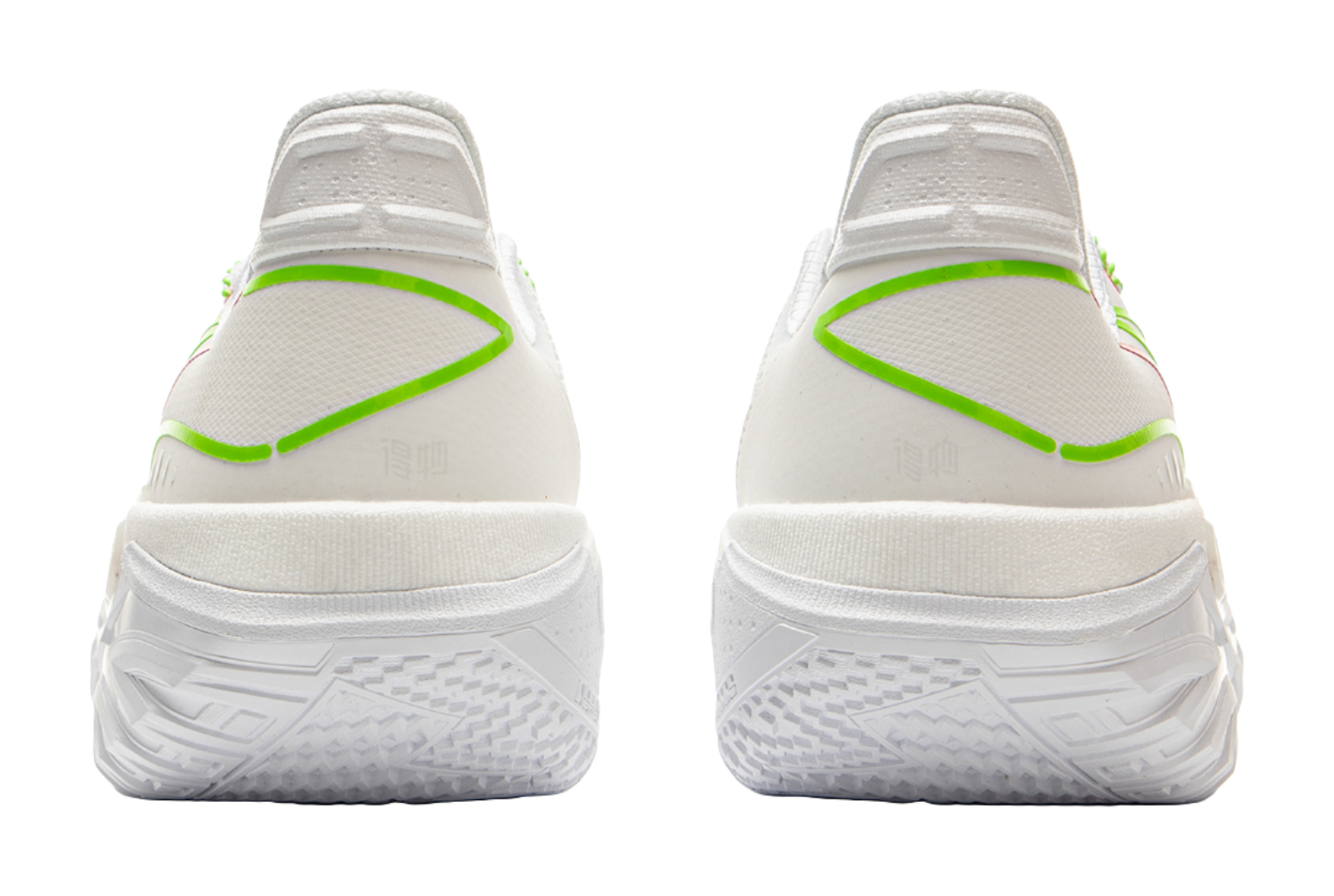LiNing Jie Ao 2 Cushioning Anti-Slip And Wear-Resistant Rebound Low-Top Outdoor Basketball Shoes Mens White Green  VJSNEAKER