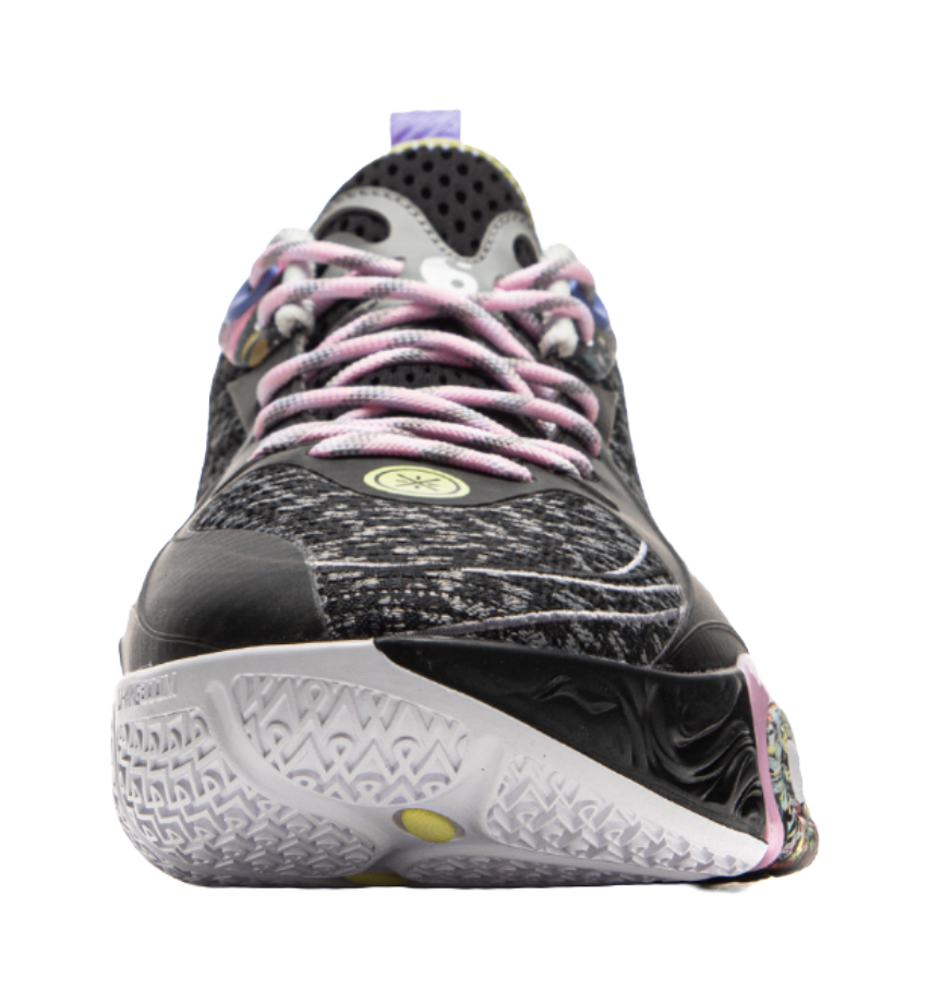 LiNing DLO1 Cushioning Slip Resistant Abrasion Resistant Lightweight Rebound Grip Low top Basketball Shoes Mens Black  VJSNEAKER