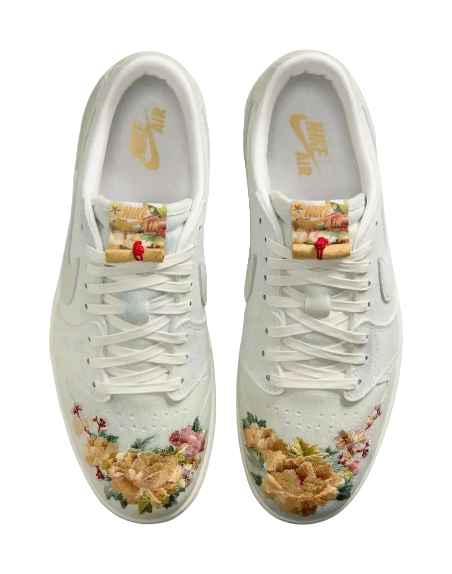 Jordan Air Jordan 1 Low top Vintage Basketball Shoes Unisex White Blue  vjsneaker.com