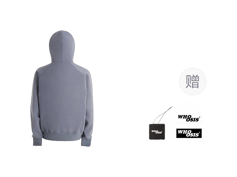 WHOOSIS letter embroidery logo hoodie casual loose China-Chic pullover multicolor plush autumn and winter sweater for men and women  vjsneaker.com