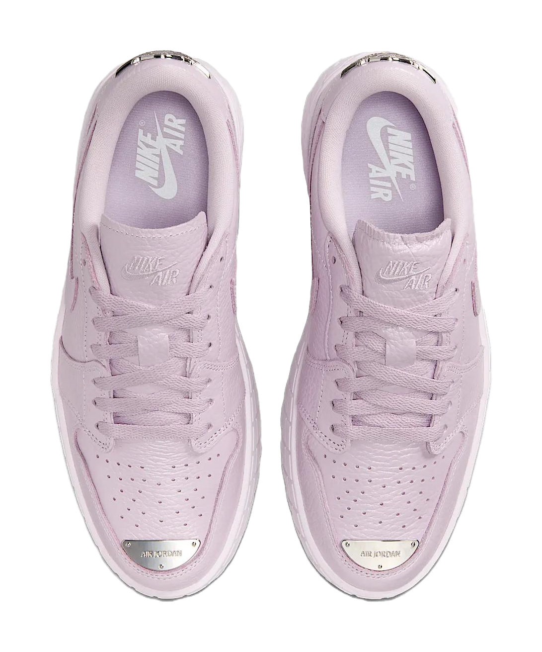 Jordan 1 Brooklyn Low Doll Metallic Silver Womens  vjsneaker.com