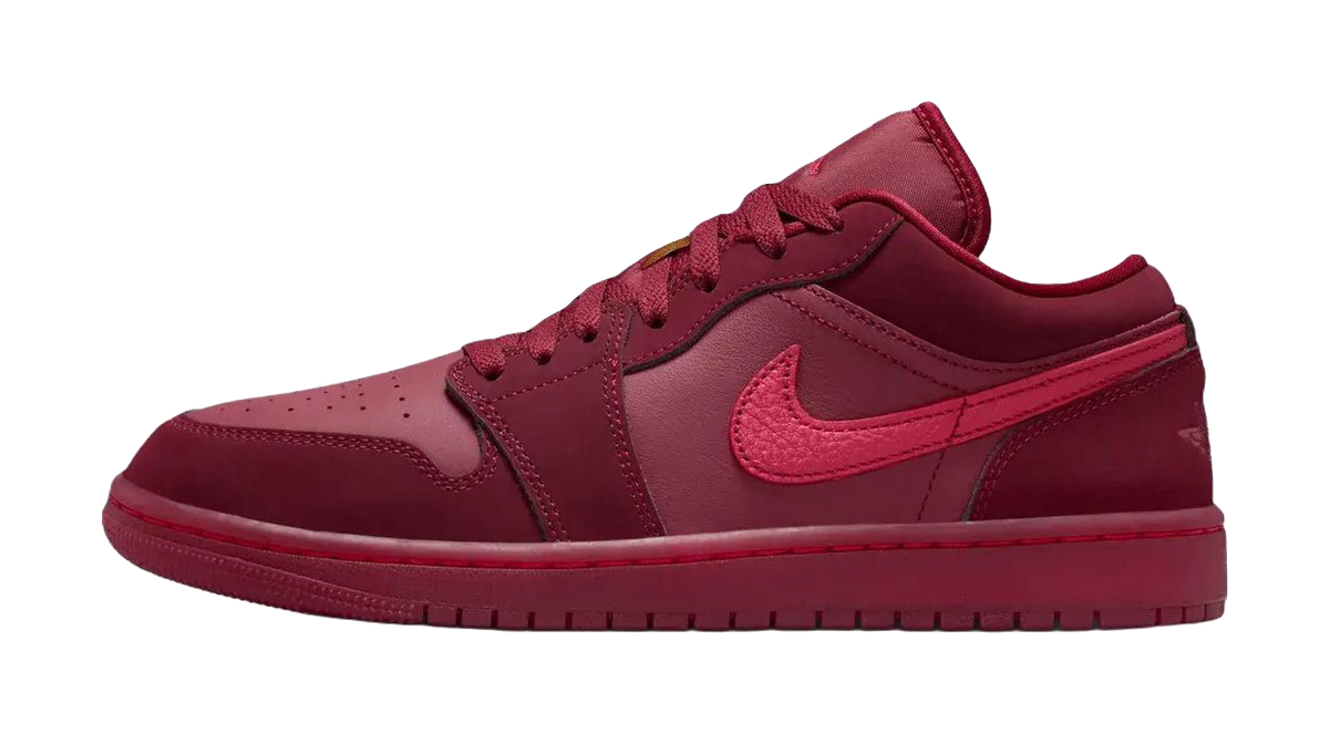 Jordan Air Jordan 1 Low top Vintage Basketball Shoes Womens Red  vjsneaker.com