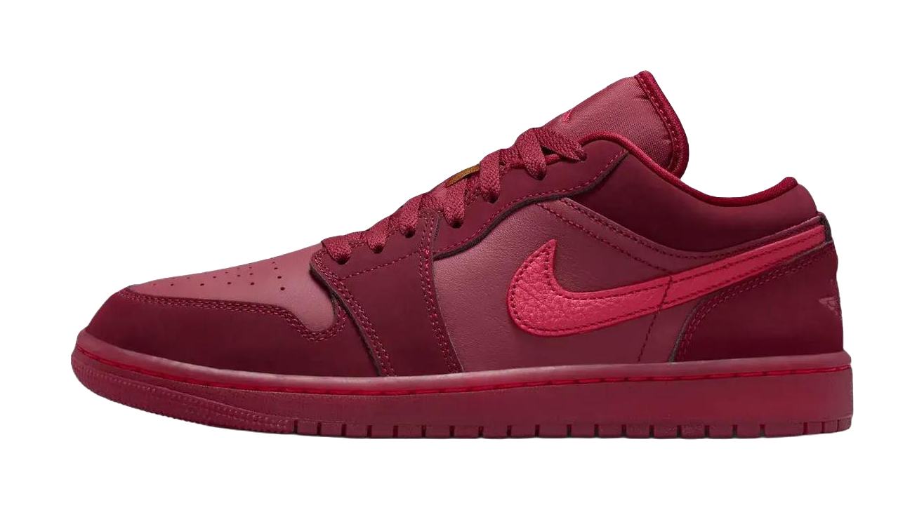 Jordan Air Jordan 1 Low top Vintage Basketball Shoes Womens Red  vjsneaker.com