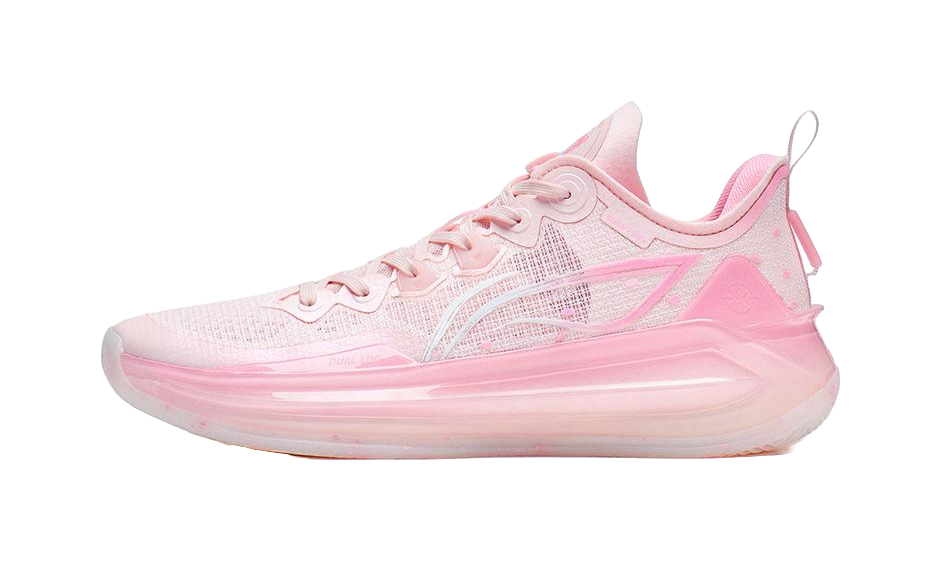 Li Ning Liren 3 V2 Peach Blossom Wine Abrasion Resistant Breathable Low top Basketball Shoes Mens New Light Pink  VJSNEAKER