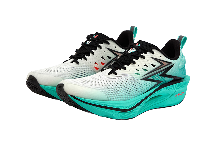 361° Flame 3 ET Shock Absorbers Slip Resistant Abrasion Resistant Breathable Low top Running Shoes Unisex Glass Blue 