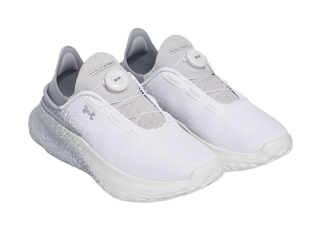 Under Armour Abrasion Resistant Breathable Low top Running Shoes Mens White Gray  vjsneaker.com