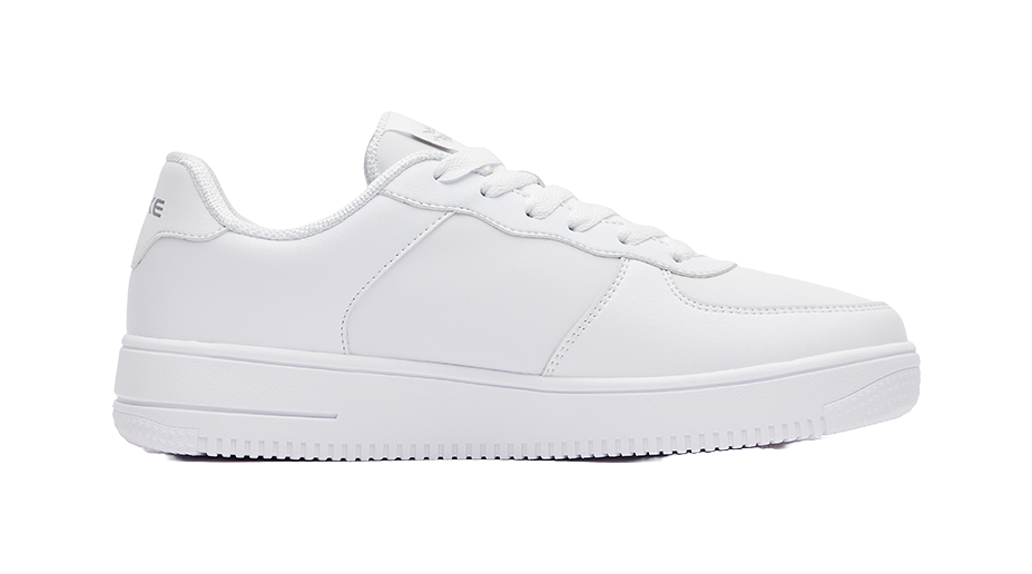 ERKE Men's Low-Top Skateboard Shoes - Classic Fabric & Synthetic Leather Sneakers Breathable & Durable Silver 