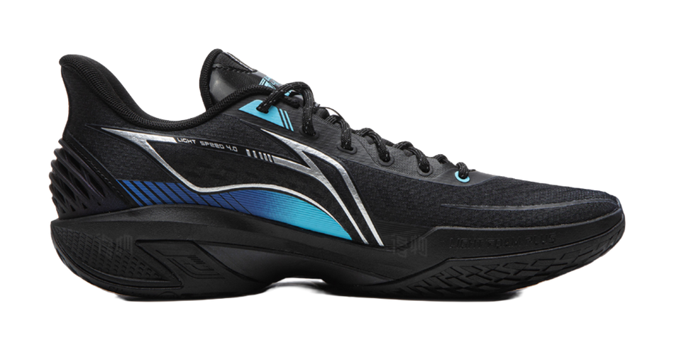Li-Ning Light Speed 4 "Blue Flame" ABPW011-8 - Basketball Shoe Unisex Black Blue