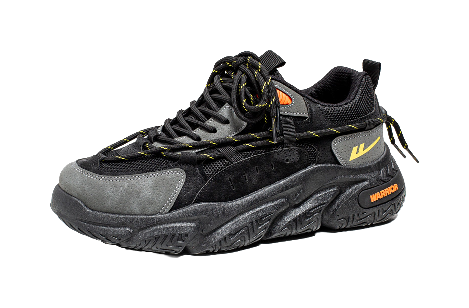 Warrior Warrior Anti-Slip Wear-Resistant Breathable Lightweight Height Increasing Warm Low-Top Chunky Sneakers Unisex 