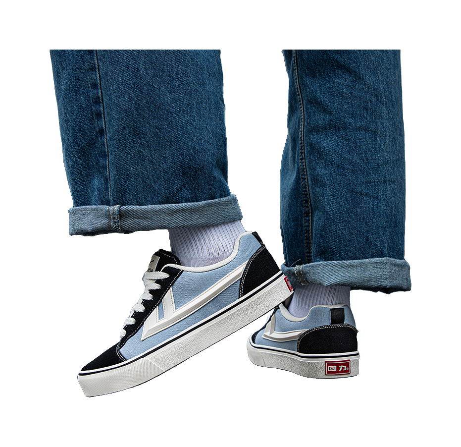 Warrior Sports Casual Wear resistant And Lightweight Low top Canvas Shoes Unisex Black Blue 