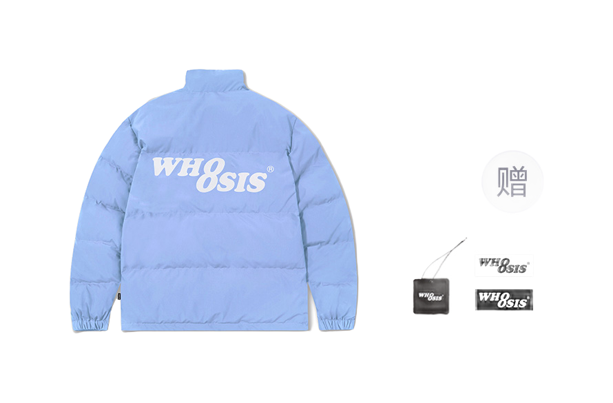 WHOOSIS Puffer Jackets Unisex Stand Collar Moderate Padded Puffer Jacket  VJSNEAKER