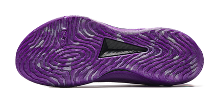 Unisex basketball shoes outsole, fluorescent violet rubber tread with traction pods