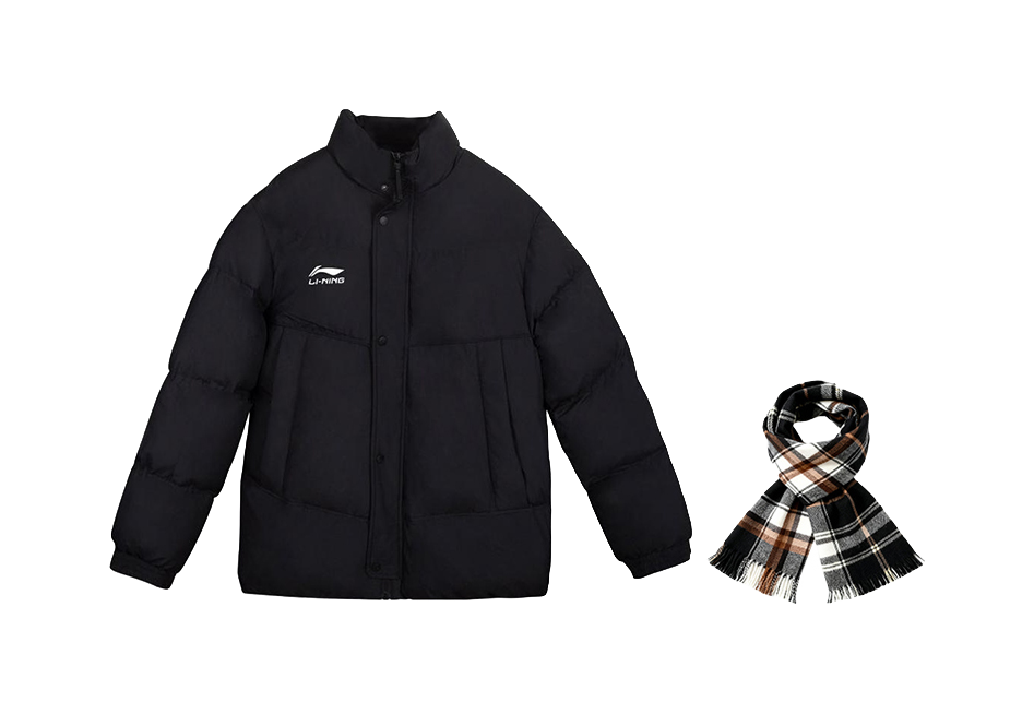 LiNing Puffer Jacket Mens Black  VJSNEAKER