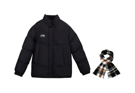 LiNing Puffer Jacket Mens Black  VJSNEAKER