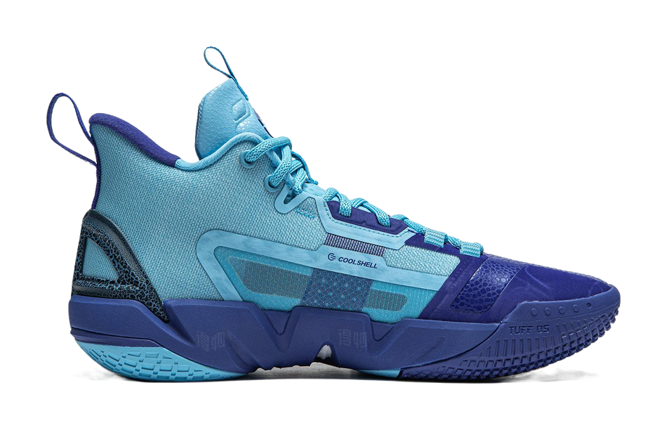 LiNing Anti-five 4 Cushioned Wear-Resistant Breathable Mid-Top Basketball Shoes Mens Blue  VJSNEAKER