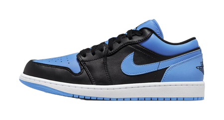 Jordan 1 Low Black University Blue  vjsneaker.com
