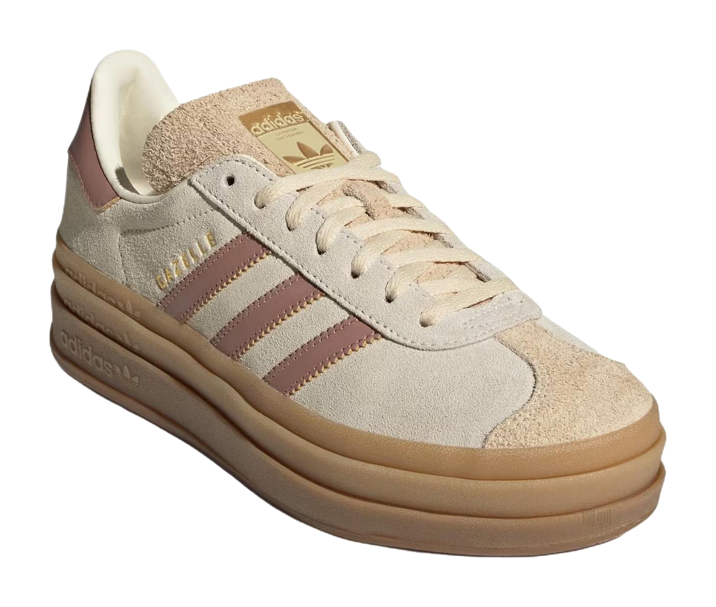 Adidas Wmns Gazelle Cream Sand Strata Gum Womens  vjsneaker.com