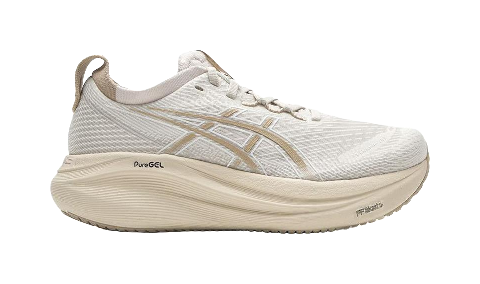 ASICS GEL NIMBUS 27 Abrasion Resistant Low top Training Running Shoes Womens Brown Gray  vjsneaker.com