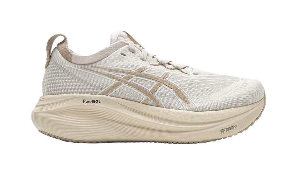 ASICS GEL NIMBUS 27 Abrasion Resistant Low top Training Running Shoes Womens Brown Gray  vjsneaker.com