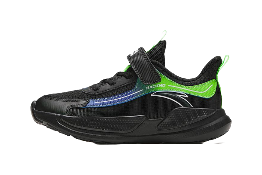 Antakids Abrasion Resistant Low Top Kids' Running Shoes Black Green 