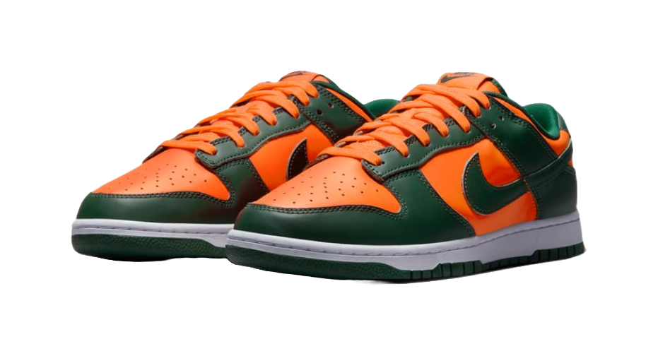 Nike Dunk Low Miami Hurricanes  vjsneaker.com