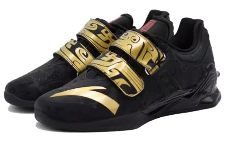 Anta Wen Ding - Weightlifting Shoes Men's Black Gold