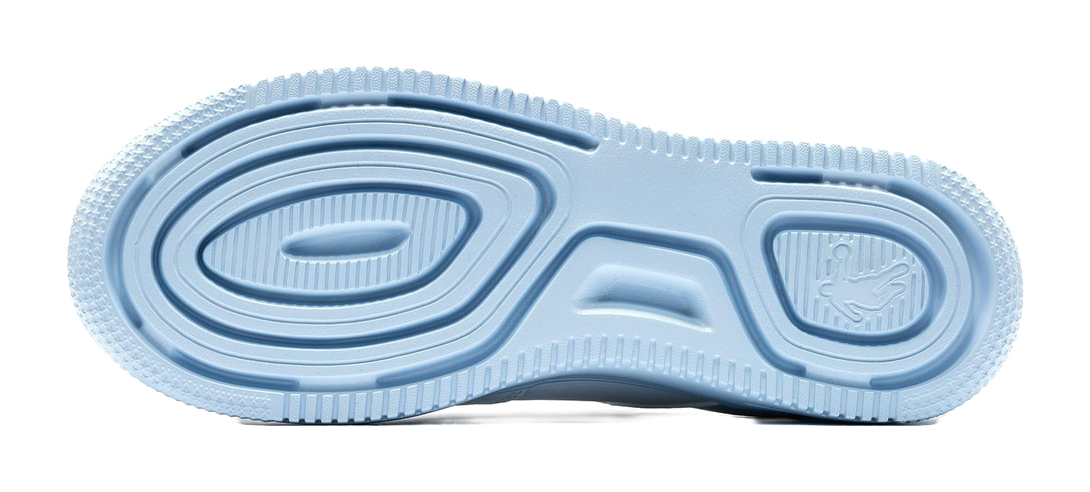 QIAODAN Air Force One Skateboard Shoes Women's Low top White Blue 