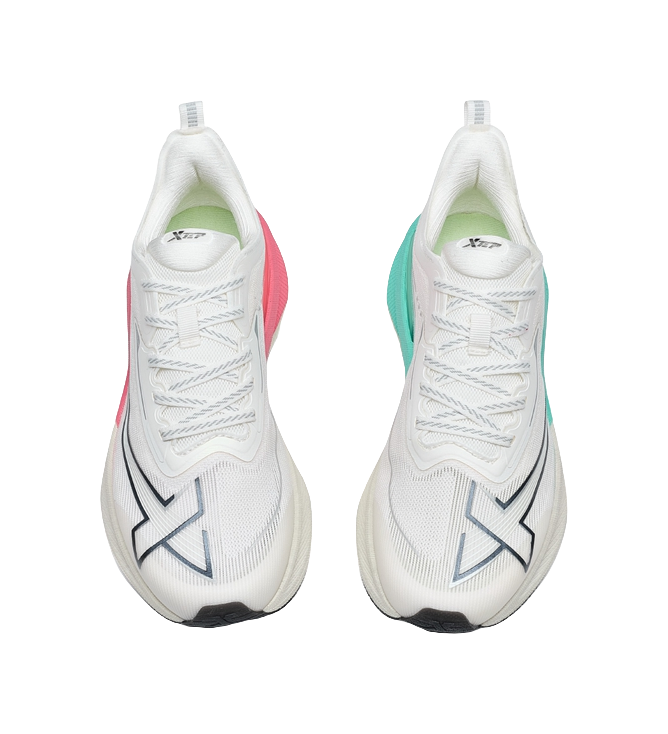 XTEP Two Thousand Kilometers 2.0 Anti Slip Wear Resistant Low Top Running Shoes Women's Sail White 