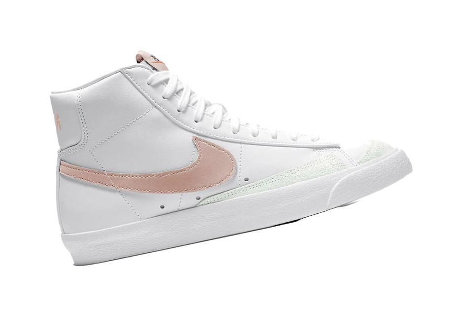 Nike Blazer Mid 77 Vintage White Pink Oxford Womens  vjsneaker.com