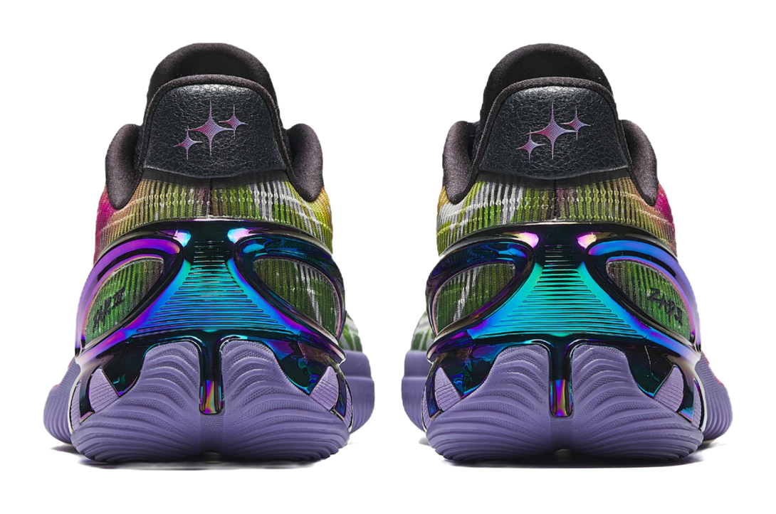 Anta Zap 3 Cushioning, Wear Resistant Low Top Front Fork Carbon Plate Basketball Shoes Mens Gray White Red  VJSNEAKER