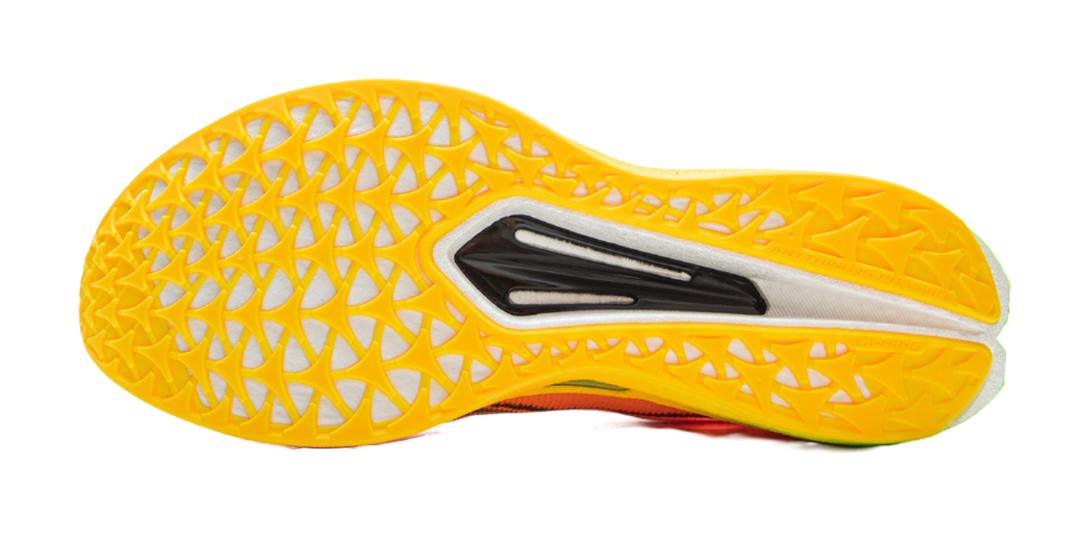 LiNing Trend Pro Cushioning Breathable Support Lightweight Rebound Low top Long Distance Running Shoes Unisex Yellow 