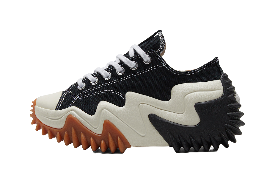 Run Star Converse Motion Platform Low Black Egret  VJSNEAKER