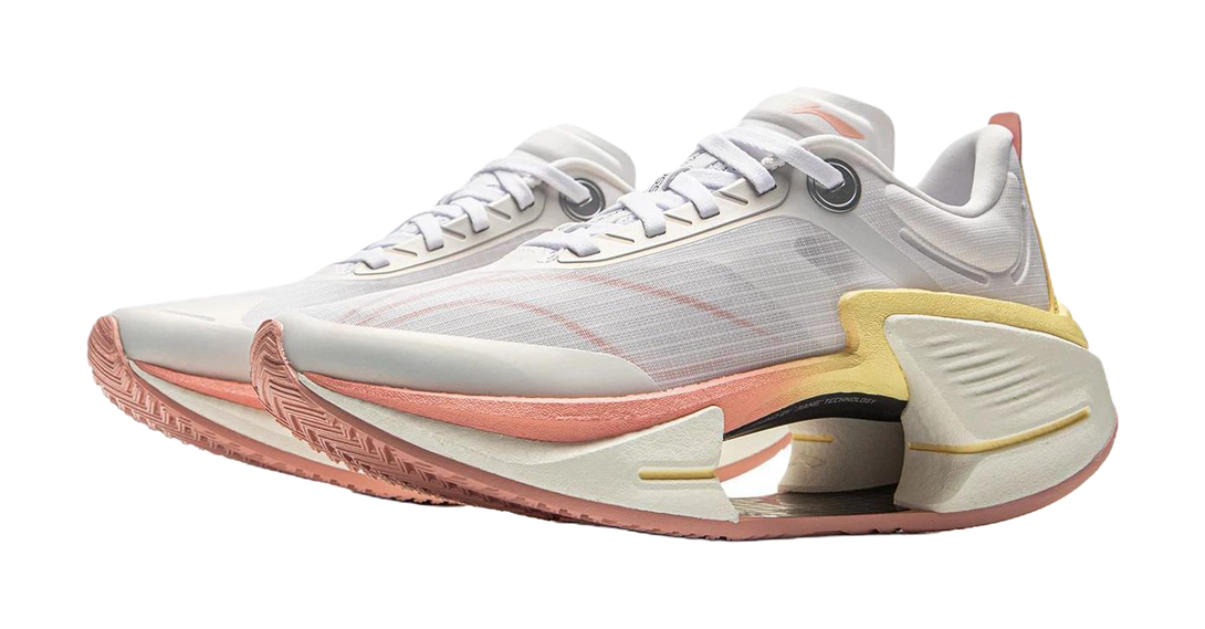 LiNing Shadow 3 ESSENTIAL Cushioning Support Rebound Low Top Casual Running Shoes Women's Standard White Gold Mist 