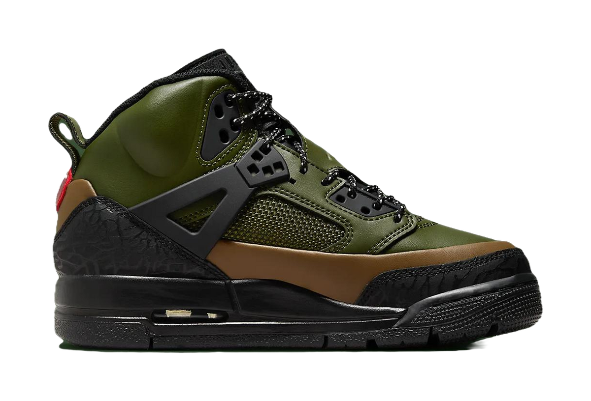 Jordan Spizike Winterized Black Olive Tan GS  vjsneaker.com