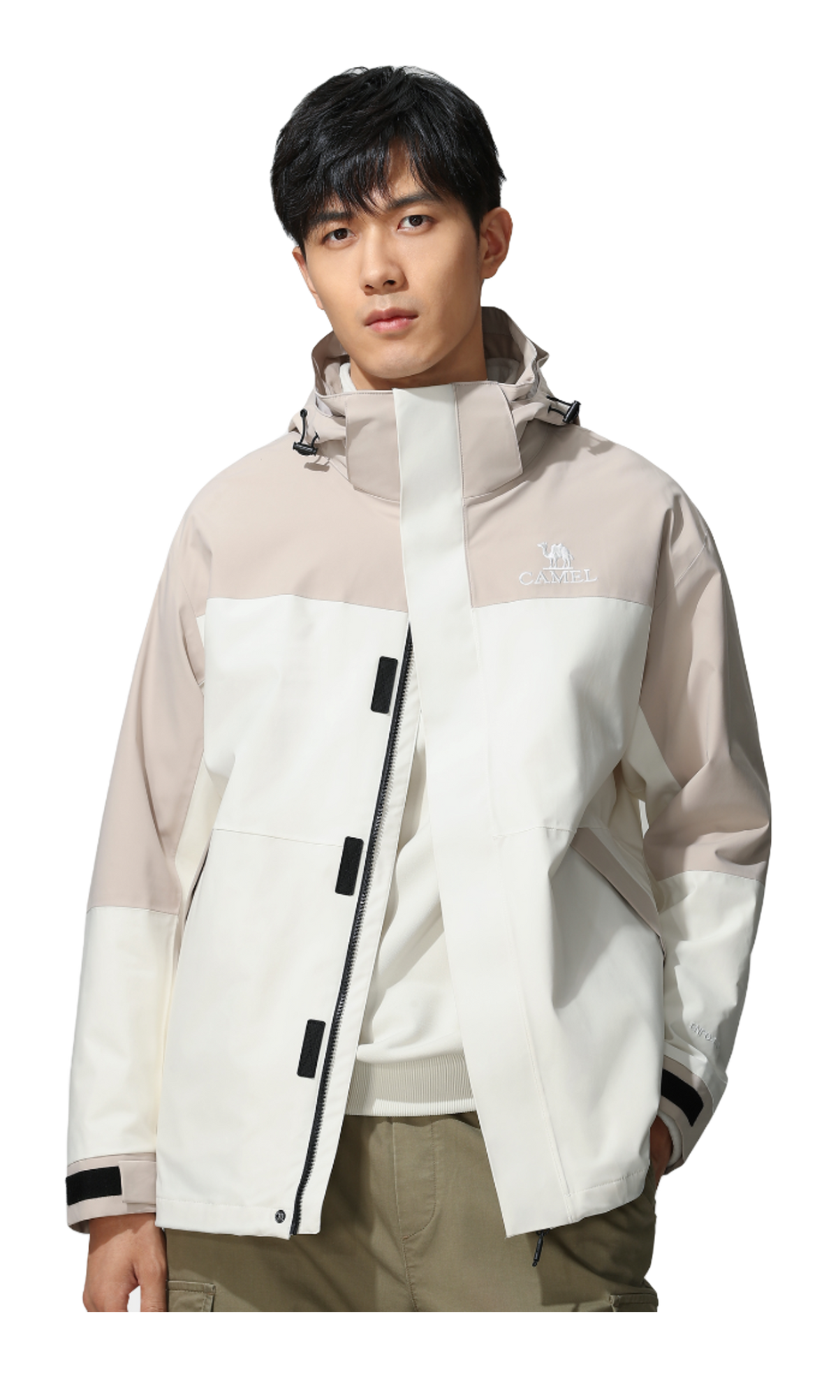 CAMEL Hiking Outdoor Adventure Waterproof, Windproof, Breathable, Abrasion Resistant, Thermal Windbreaker Jacket Unisex  vjsneaker.com