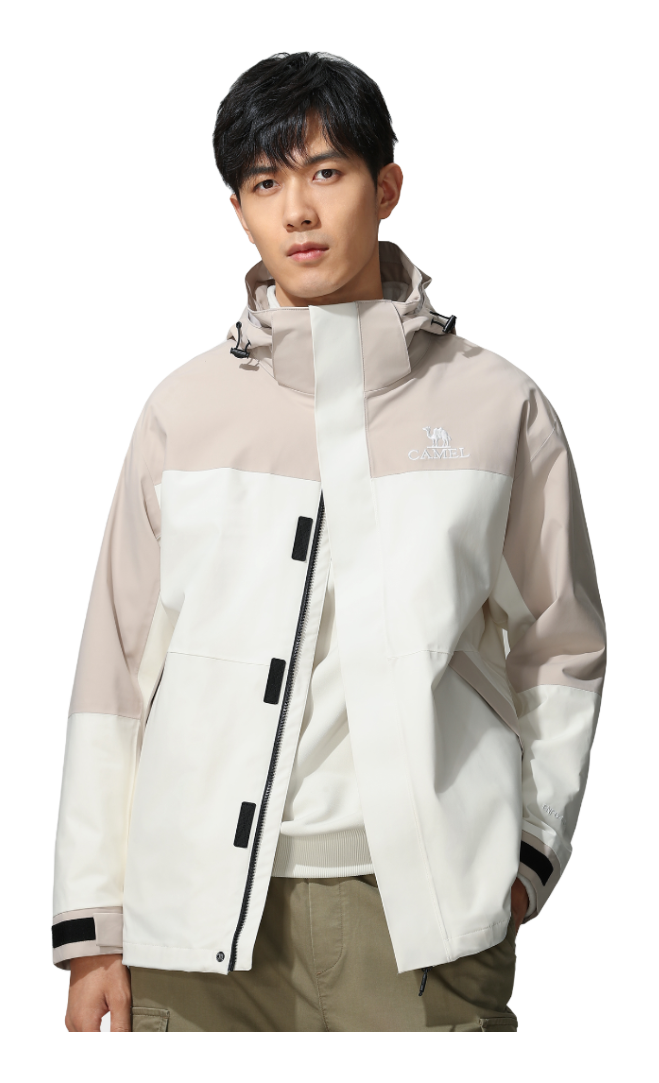 CAMEL Hiking Outdoor Adventure Waterproof, Windproof, Breathable, Abrasion Resistant, Thermal Windbreaker Jacket Unisex  vjsneaker.com