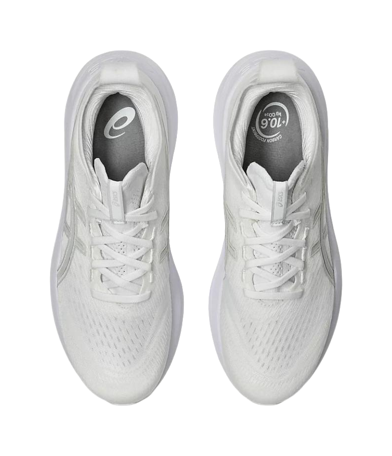 ASICS Gel Nimbus 27 White Glacier Grey  vjsneaker.com